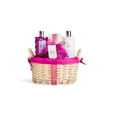 SET SCENTED COUNTRY FLOWERS 4pz BASKET