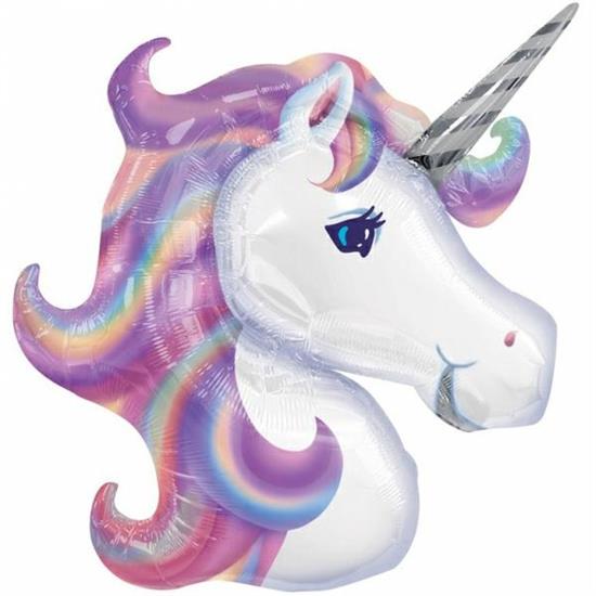 MYLAR UNICORN HEAD 83cm SS