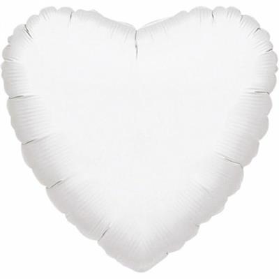 MYLAR CUORE 42cm BIANCO 17