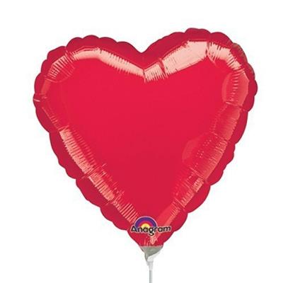 MYLAR CUORE 23cm ROSSO 9