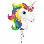 MYLAR UNICORNO RAINBOW 83cm SUPER SHAPE