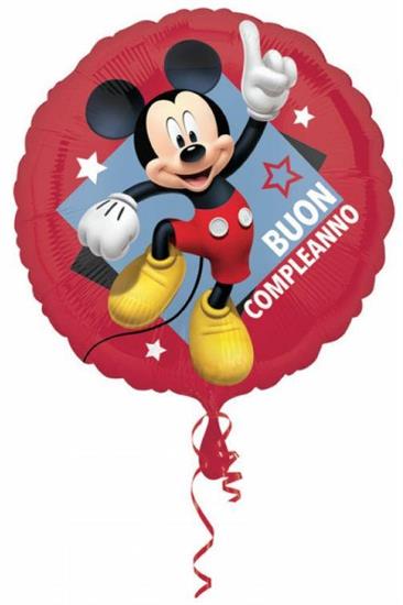 MYLAR MICKEY BUON COMPLEANNO 42cm.