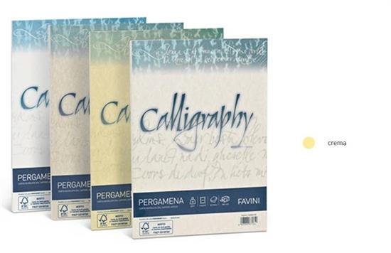 CALLIGRAPHY PERGAMENA 190gr CREMA 50ff