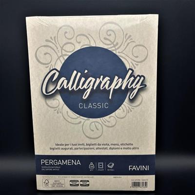 CALLIGRAPHY PERGAMENA 190gr SABBIA 50ff