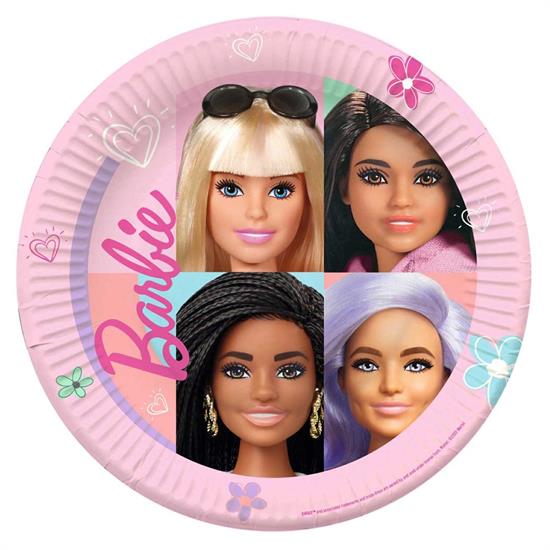 PIATTI BARBIE SWEET LIFE 23cm 8pz