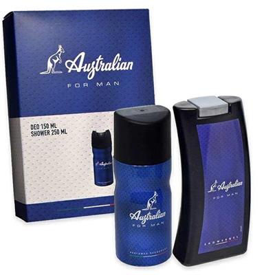 CONF. AUSTRALIAN BLU MAN DEO + SHOWER GEL.