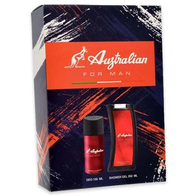 CONF. AUSTRALIAN ROSSO MAN DEO + SHOWER GEL