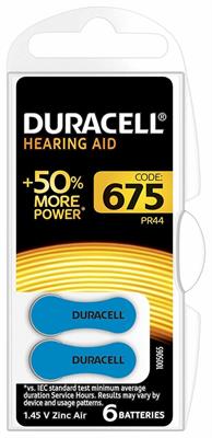 DURACELL ACUSTICA 675 BLU 6pz