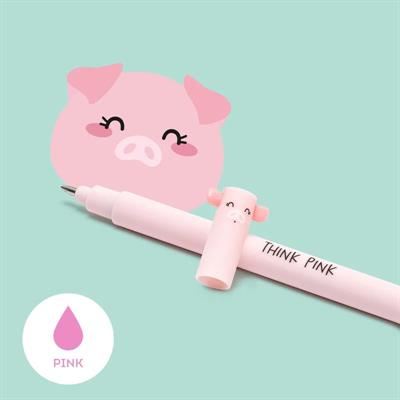 PENNA CANCELLABILE LEGAMI - PIGGY - ink rosa