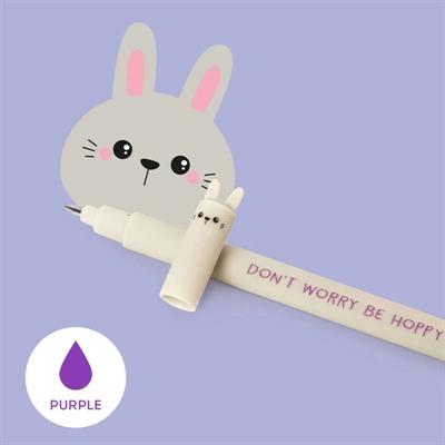 PENNA CANCELLABILE LEGAMI - BUNNY - ink viola