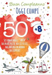 BIGLIETTO 50 ANNI + C/ROTELLA