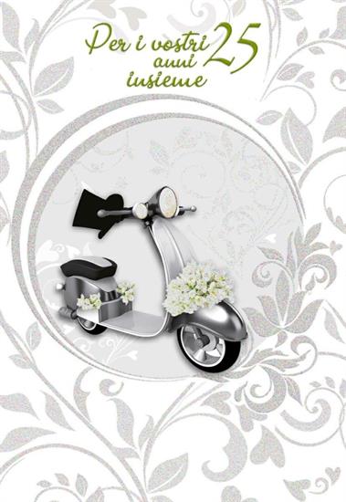 BIGLIETTO ANNIVERSARIO 25 ANNI VESPA