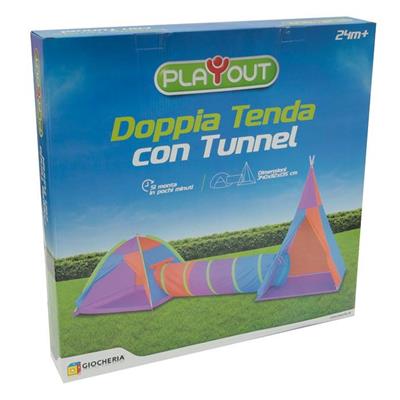 DOPPIA TENDA CON TUNNEL