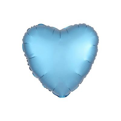 MYLAR CUORE 23cm CELESTE 9'