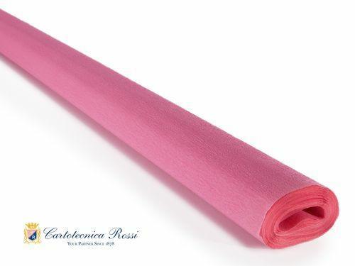 CARTA CRESPA 40gr ROSA CARMINIO 50x250