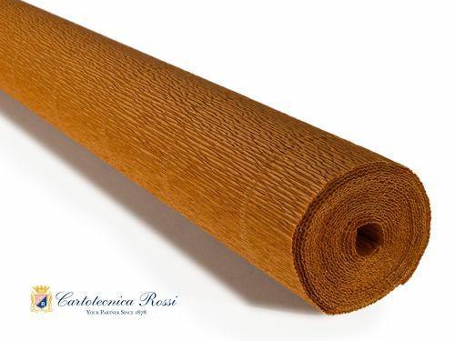 CARTA CRESPA 180gr MARRONE CHIARO 50x250