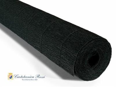 CARTA CRESPA 180gr NERO 50x250