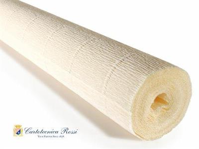 CARTA CRESPA 180gr PANNA 50x250