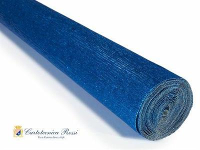 CARTA CRESPA METALLIZZATA 180gr BLU 50x250