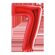 MYLAR NUMERO ROSSO 7