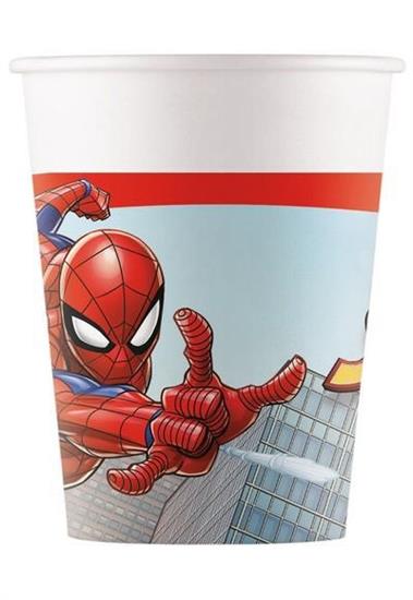 BICCHIERI SPIDERMAN CRIME 8pz CARTA