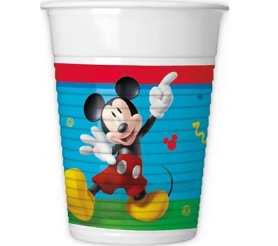 BICCHIERI MICKEY ROCK THE HOUSE 8pz PLASTICA