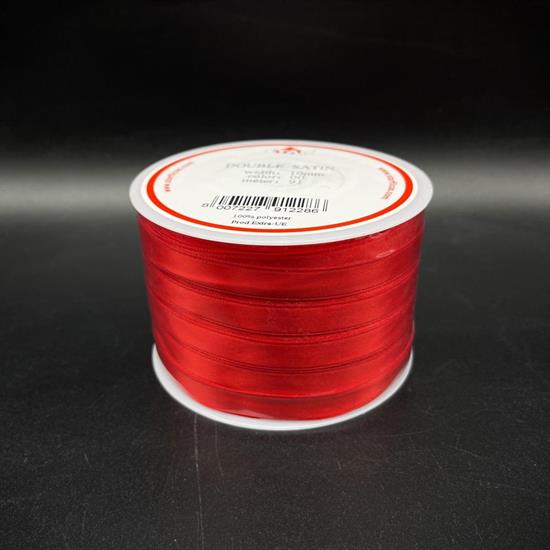 NASTRO RASO 10mm ROSSO 1mt.