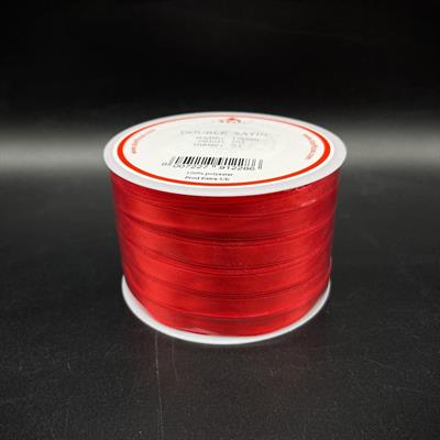 NASTRO RASO 10mm ROSSO 1mt.