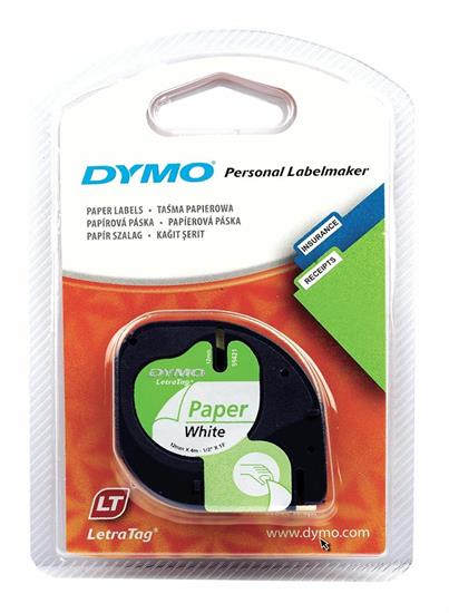 DYMO NASTRO BIANCO CARTA mm12x4m