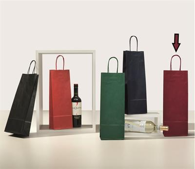 SHOPPER BORDO' 14x39 P/BOTTIGLIA