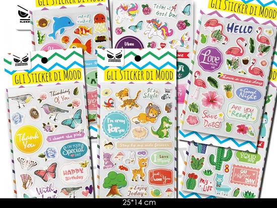 STICKERS 48pz 25x14cm