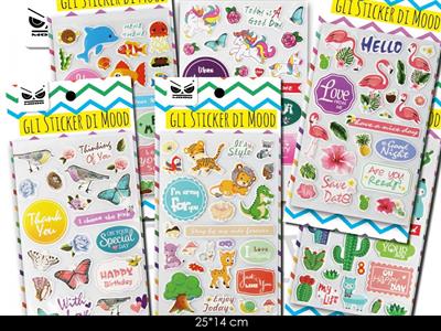 STICKERS 48pz 25x14cm