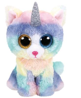 TY PELUCHE BEANIE BOOS 15cm HEATHER