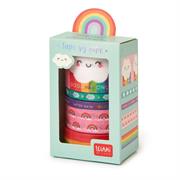 SET 5 NASTRI ADESIVI CARTA RAINBOW LEGAMI