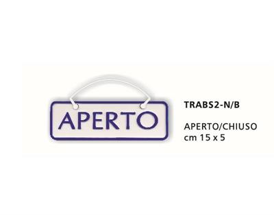 TARGHETTA APERTO/CHIUSO ABS