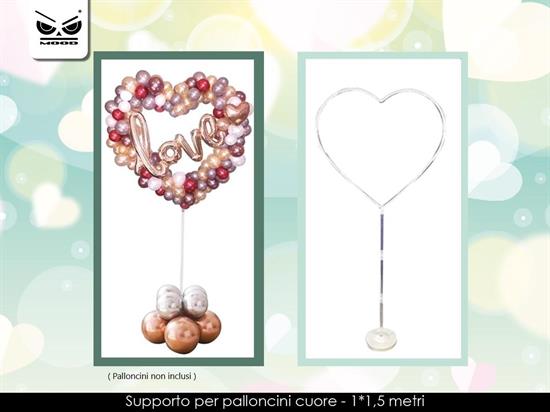 SUPPORTO PER PALLONCINI FORMA CUORE