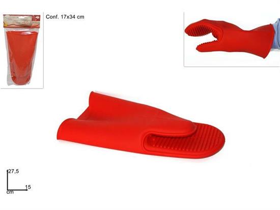 GUANTO SILICONE ROSSO