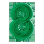 MYLAR NUMERO VERDE 8