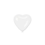 PALLONCINI CUORE 12pz BIANCO 10'/26cm