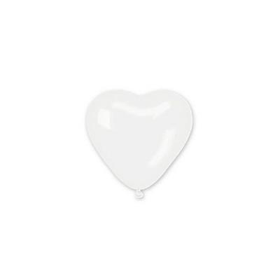 PALLONCINI CUORE 12pz BIANCO 10'/26cm