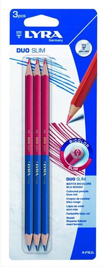 BLISTER 3 MATITE ROSSO/BLU SLIM (032500)