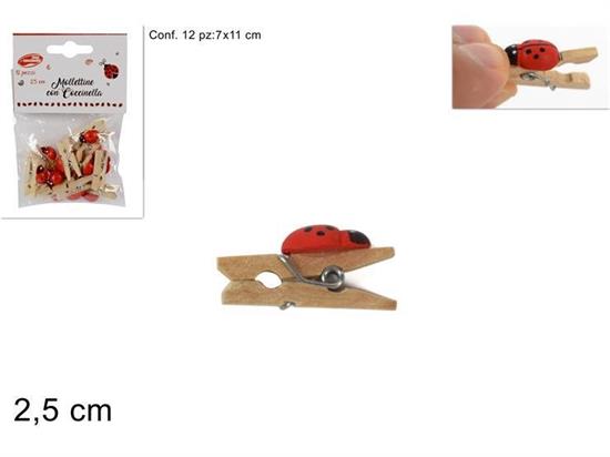 COCCINELLE ROSSE MOLLETTA 24pz 2,5cm