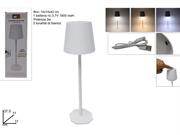 LAMPADA DA TAVOLO BIANCO TOUCH LED RICARICABILE