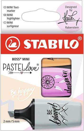 STABILO BOSS MINI 3pz PASTELLOVE ASS.59