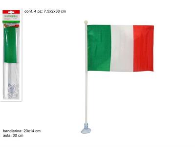 BANDIERA ITALIA 4pz 20x14