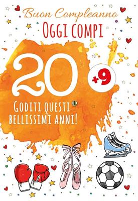 BIGLIETTO 20 ANNI + C/ROTELLA