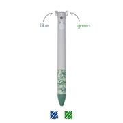 PENNA SFERA DUE COLORI CLICK&CLACK - KOALA - ink blu e verde