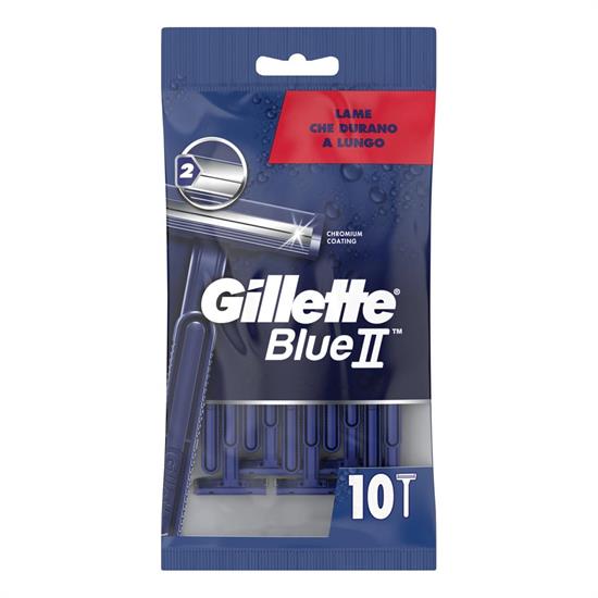 GILLETTE RASOI USA E GETTA 10pz 2 LAME BLUE II