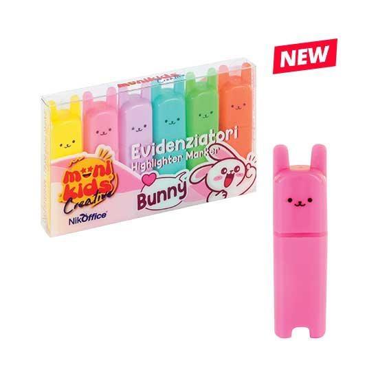 EVIDENZIATORE BUNNY 6pz