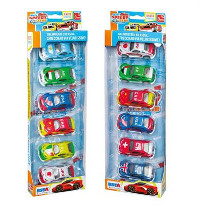 SET 6 AUTO DIE-CAST RETROCARICA